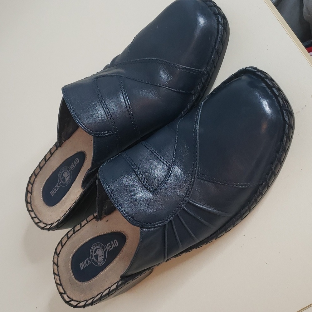 Duck Head Blue Leather Bobbi Sz 8.5